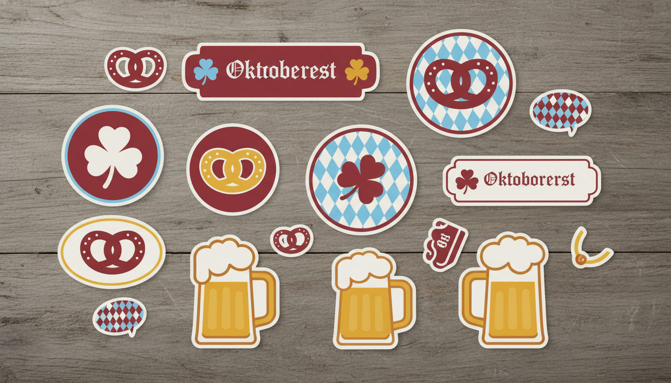 Oktoberfest Dublin Aufkleber & Sticker: So machst du dein Event unverwechselbar